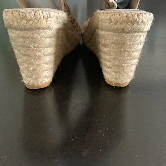 Gaimo karim leather calf hair leopard print wedges. Bohemian style size 8/38euro - Picture 2 of 11